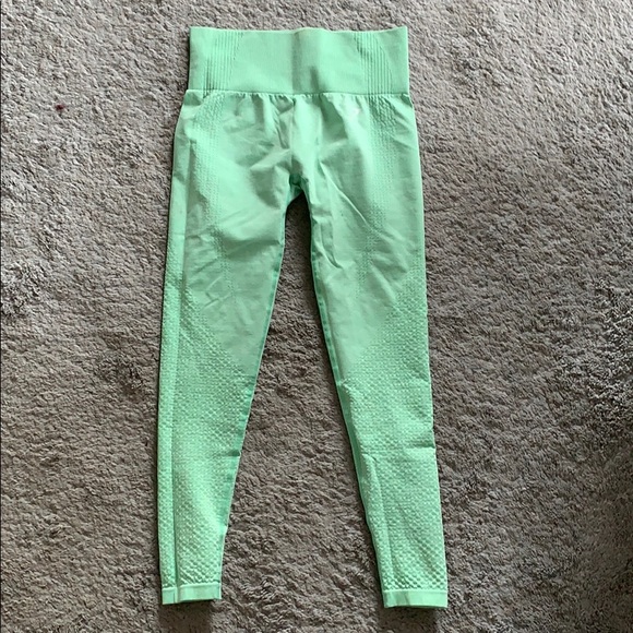 Gymshark Seamless Leggings - Mint Green size small - Picture 2 of 5